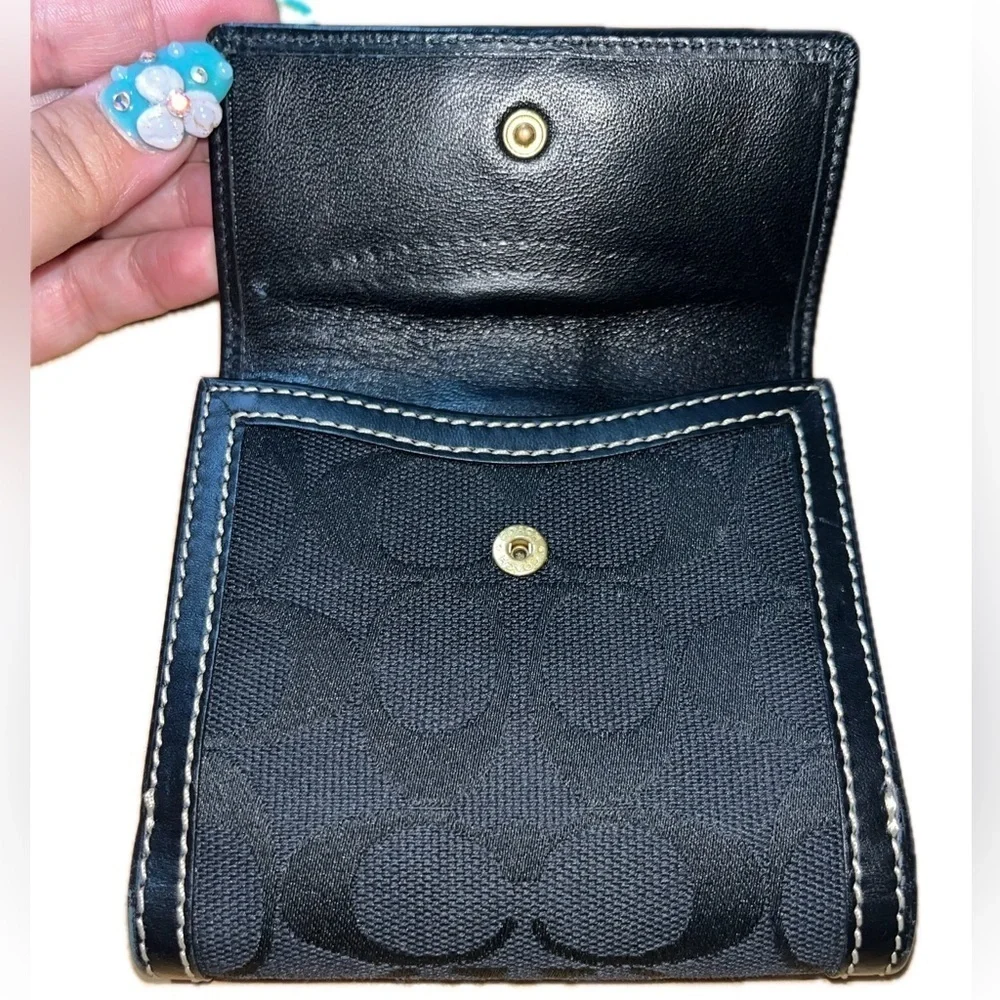 Coach Black Signature Wallet